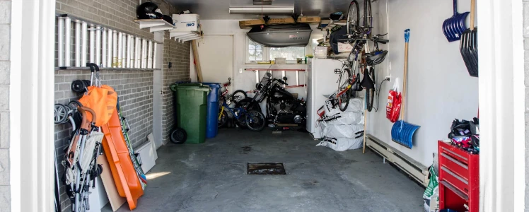 A typical Australian garage storage space